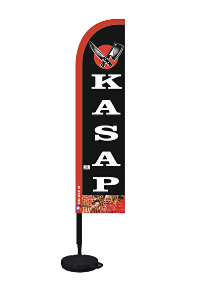 ÇELİKONLİNE Kasap YELKEN BAYRAK (75x400cm)