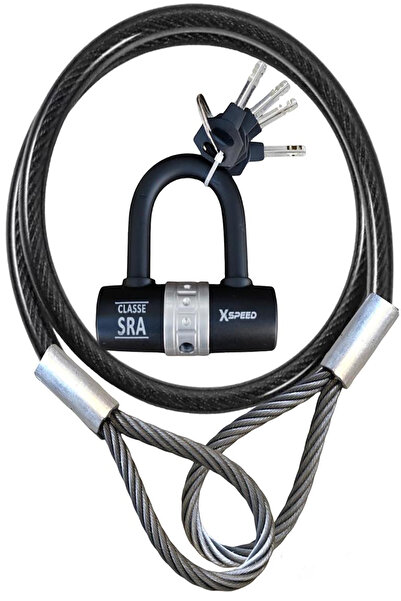 PADRİ motorsiklet 1,4 metre 10 mm Kesilmez Çelik Halat Motosiklet Scoter Bağl...