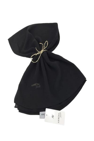 Armine Trend Cazz Şal Siyah