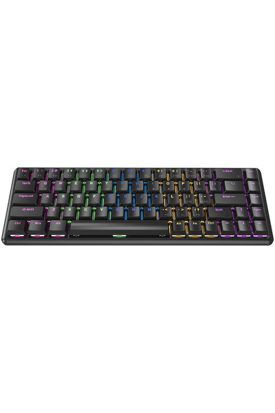 Rampage Rebel Siyah Low Profile Blue Switch US Layout Rainbow Mekanik Gaming Oyuncu Klavye