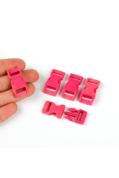 yfhobi 1 SET, PARACORD KLİPS, ÇANTA, TAKI, TASMA, BİLEKLİK KLİPSİ, FUŞYA RENK...