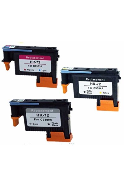 kartuş dünyası Hp 72 Baskı Kafası Muadil Set 6 Renk