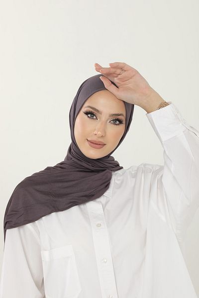 Beyzak Plum Luxury Combed Cotton Shawl - Women's Hijab Jersey Hijab Lycra Shawl