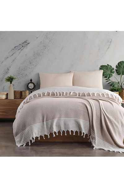 Qovam 200X230 cm Beige Laodikya Antique Pattern Duvet Run