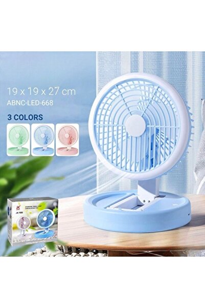 newnet F665 مروحة معلقة قابلة لإعادة الشحن مع ضوء LED 3 أوضاع للسرعة، متوافقة مع التخييم والخيمة والمنزل والمكتب والسيارة