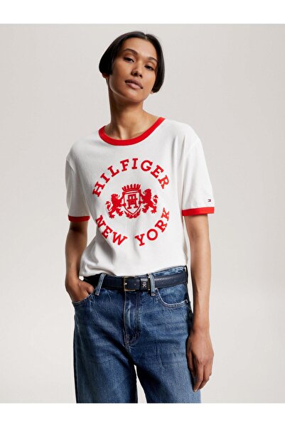 Tommy Hilfiger REG VARSITY FLOCK C-NK SS