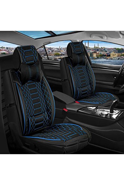ERDOĞANGROUP Royal Model Leather Auto Seat Cover Compatible for Honda Cr-V Mo...