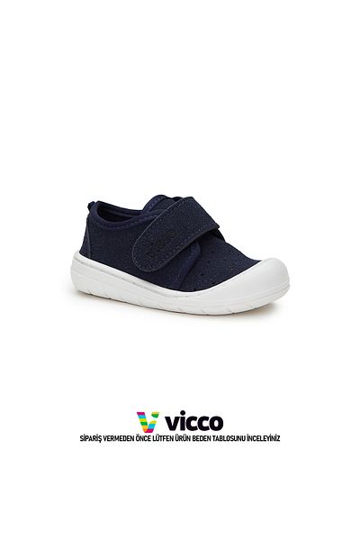 Vicco Anka Model Basic Baby Girl and Child First Step Daily Navy Blue Slippers