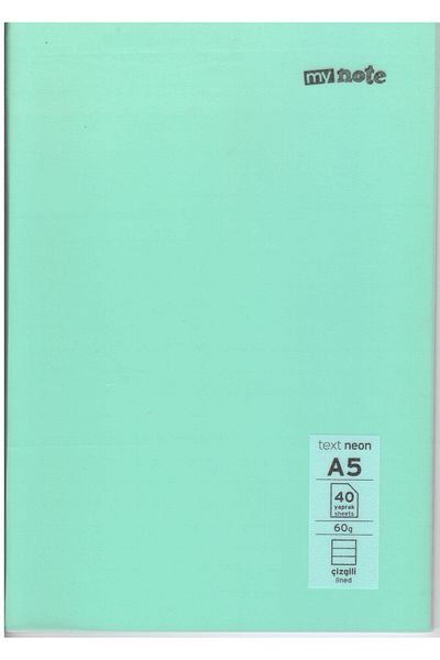 Umur Kırtasiye A5 40YpLined Plastic Cover Notebook 1 Piece