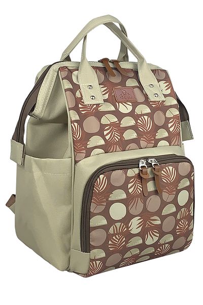 Stylo Cacao Colored Paris Female and Mother Baby Backpack