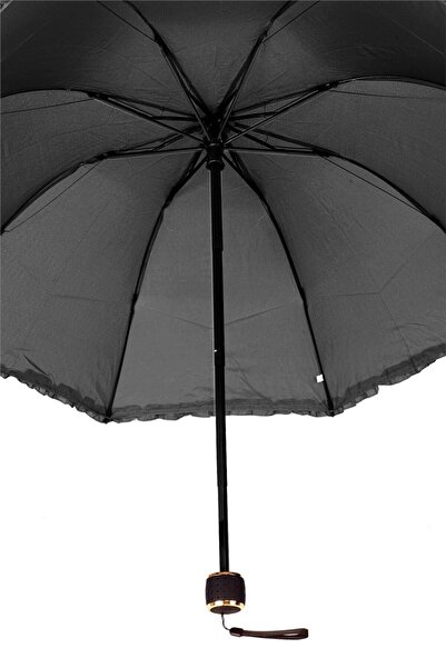 Genel Markalar Siyah Çiçek Açan (SİHİRLİ) Kadın Şemsiye M21mar064r002