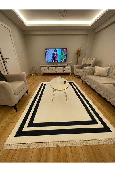 simenteks Dijital Baskı Yıkanabilir Kaymaz Taban Leke Tutmaz Yolluk Kilim Sal...