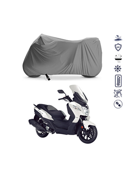 Teksin SYM Joymax Z Plus 250 Çantalı Motosiklet Brandası 4 Mevsim Su Geçirmez Motor Brandası