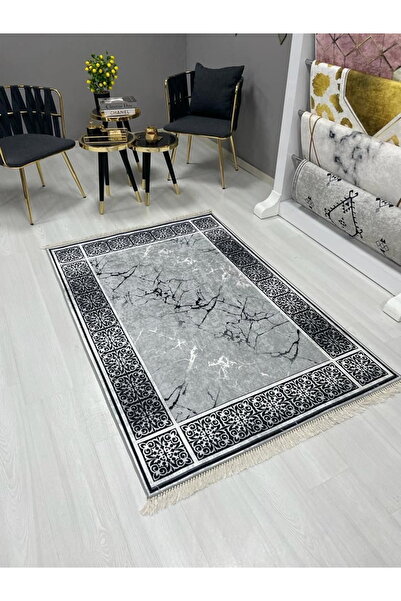 simenteks Dijital Baskı Yıkanabilir Kaymaz Taban Leke Tutmaz Yolluk Kilim Sal...