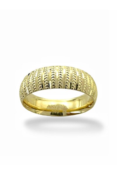 MaGold Parlak Gamze İçi Bombeli 14 Ayar Altın Alyans Yüzük