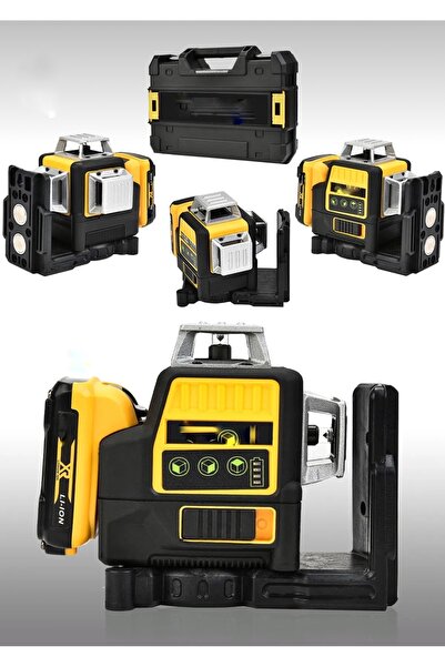 SCHUTZENGER 598vf Çift Akülü 12 Köşe 360° Otomatik Hizalamalı Lazer Metre Hiz...