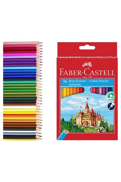 Faber Castell Faber-Castell Cardboard Box Full Size Dry Paint 36 Colors - NEW