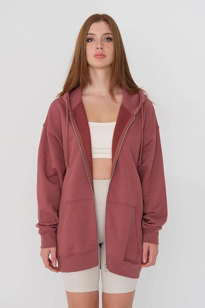 Addax Übergroßes Sweatshirt mit Reißverschluss H9520-asn75