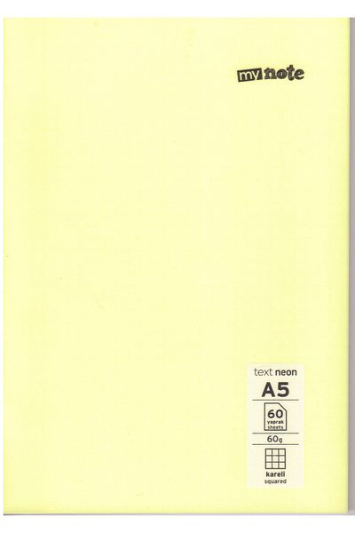 Umur Kırtasiye A5 60 YpCheckered Plastic Cover Notebook 1 Piece