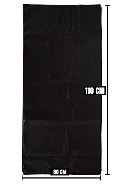 Dekals Siyah 1 Kg (TAKRİBİ) 80x110 Extra Büyük Eşya Taşıma Taşınma Poşeti Moloz Çuvalı Yaklaşık 6-8 Adet