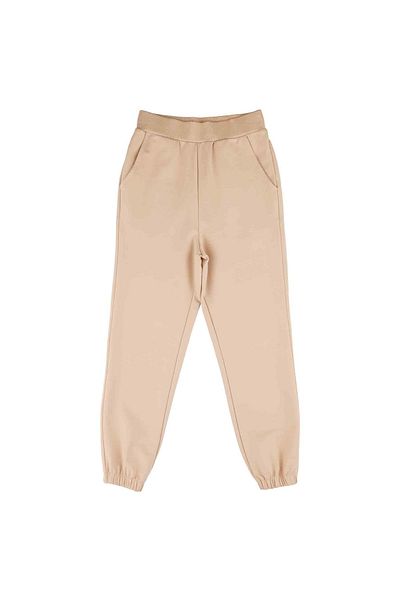 best kids Pantaloni de trening cu elastic bej pentru fete