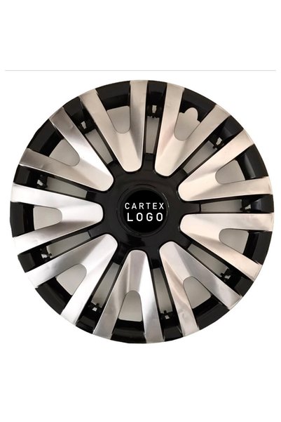 Cartex Renault Clio 5 14'' Inç Gri - Siyah 4lü Set Jant Kapağı