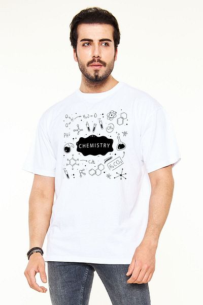 Pisa Art Μπλουζάκι χημικής εκτύπωσης λευκό Unisex Oversize