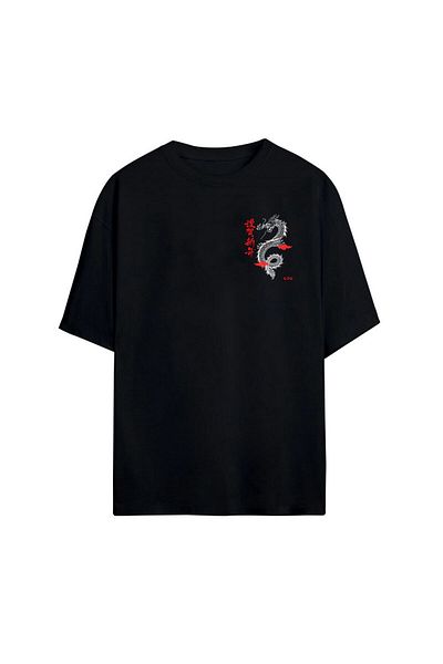 Pisa Art Тениска Borcelle Apparel Oversize с щампа отпред и отзад, 100% памук
