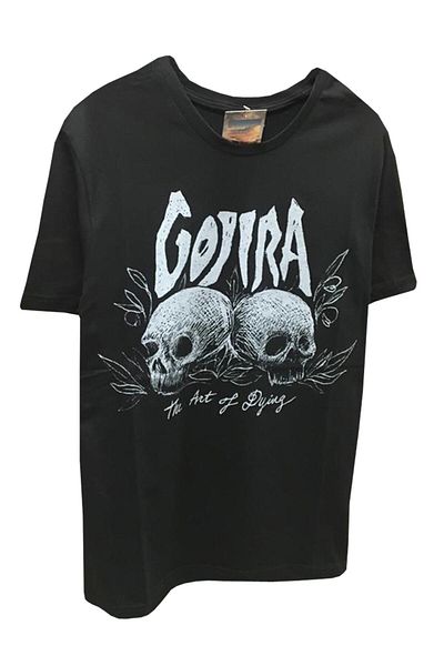 Pisa Art Унисекс рок музика Gojira черна тениска с щампа на гърба