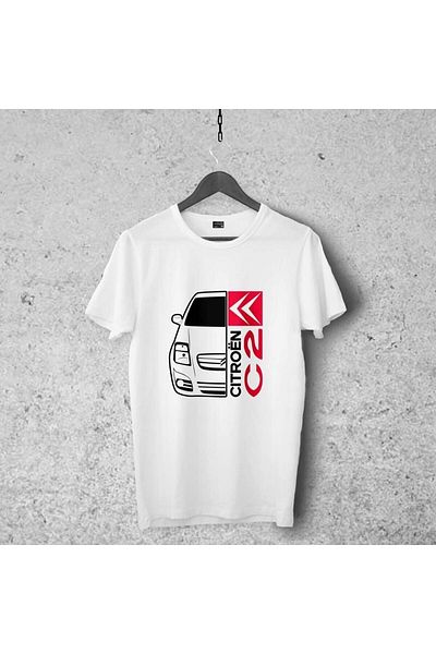 Pisa Art Μπλουζάκι Citroen C2 Design 1, Unisex Premium που δεν ξεφλουδίζει, αυτοκίνητο