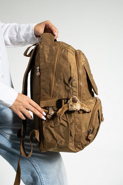 GP GUES POLO UNISEX MINK MEGA SIZE SCHOOL BAG MULTI COMPARTMENT BACKPACK