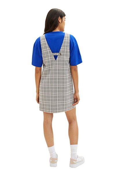 Tom Tailor Šaty Dámské / Dívčí růžové šedé kárované