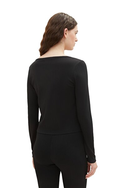 Tom Tailor T-shirty Damskie / Dziewczęce Głęboka czerń