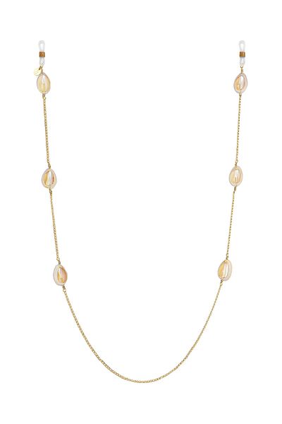 ELLI Schmuckzubehör Brillenkette Kauri Muschel 925 Silber