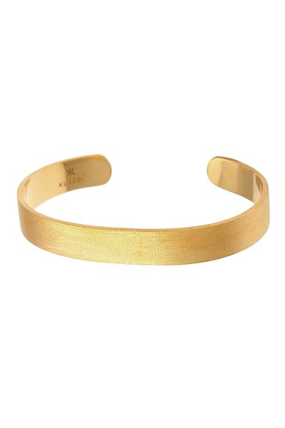 KUZZOI Armband Herren Armreif Offen Glanz Breit Basic 925 Silber