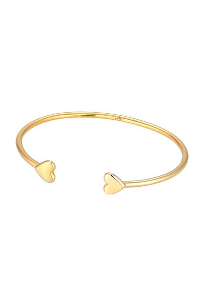 ELLI Armband Armreif Offenes Herz Liebe Love Valentin 925 Silber