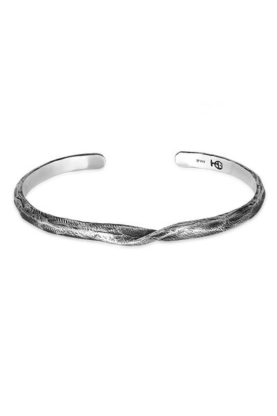 HAZE & GLORY Armband Armreif - Twist 925 Silber