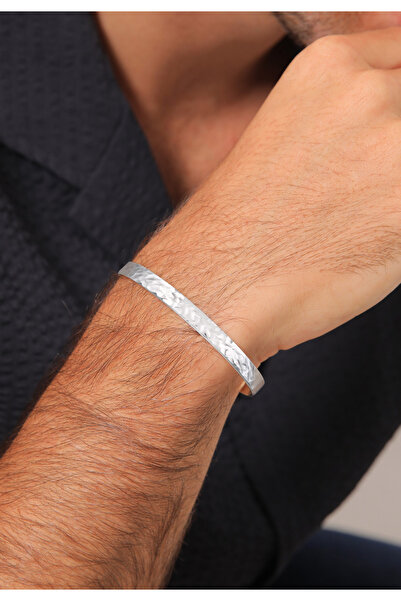 KUZZOI Kol Bandı Basic Armreif Bileklik matt 925 Ayar Gümüş