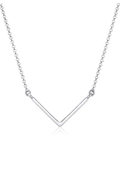 ELLI Halskette V-Kette Geo Minimal Basic 925er Silber