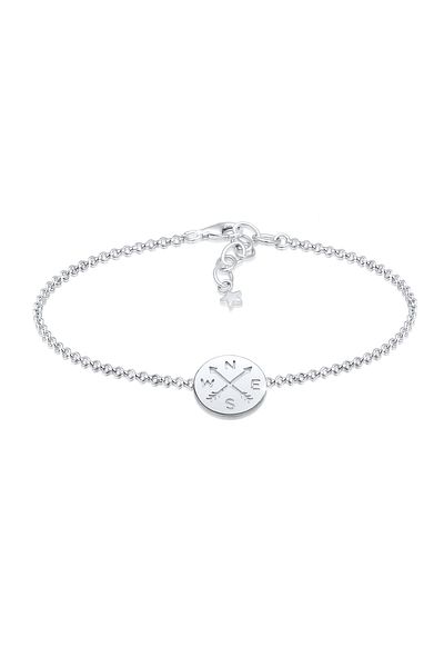 ELLI Armband - Kompass Yolculuk Reise Talisman 925 Silber