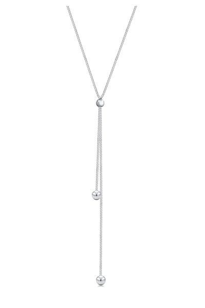 ELLI Halskette Y-Kette Kugel Ball Rund Verstellbar 925 Silber