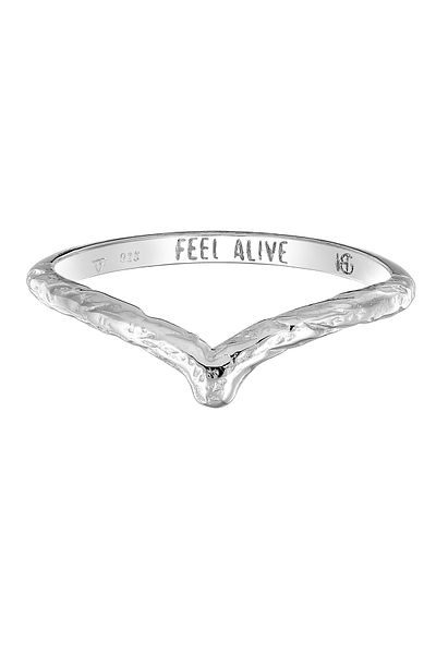 HAZE & GLORY Ring V-Form Vintage - Feel Alive 925 Silber