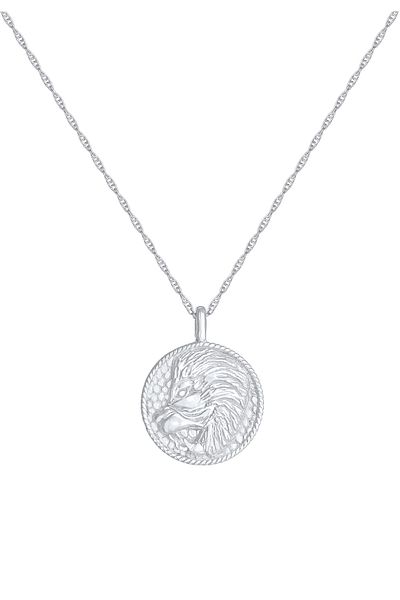 ELLI Halskette Sternzeichen Löwe Münze 925 Silber