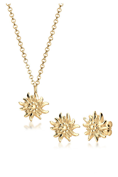 ELLI Schmuckset Edelweiß 925 Ayar Gümüş