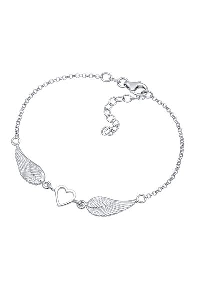 ELLI Herz-Filgel-Armband aus 925er-Sterlingsilber