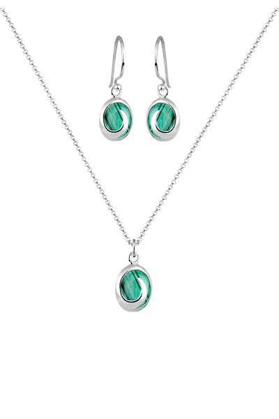 ELLI Schmuckset Edelsteine 925 Ayar Gümüş