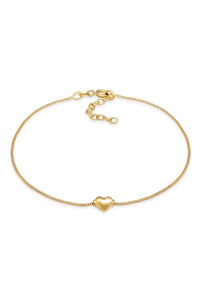 ELLI Fußschmuck Kinder Herz Liebe Hübsch 925 Silber