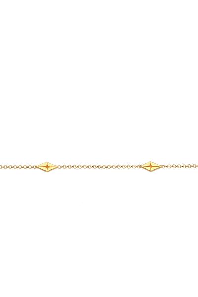 ELLI Halskette Kurzer Gerdanlık Raute Kreuz Geo Design 925 Gümüş