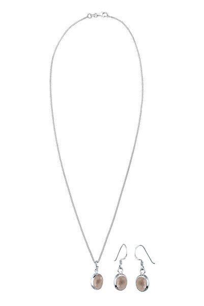 ELLI Schmuckset Rauchquarz 925 Sterling Silber