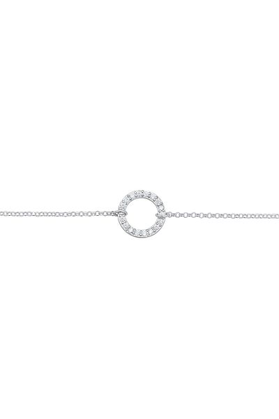ELLI Halskette Halskette Choker Kreis Zirkonia Trend 925